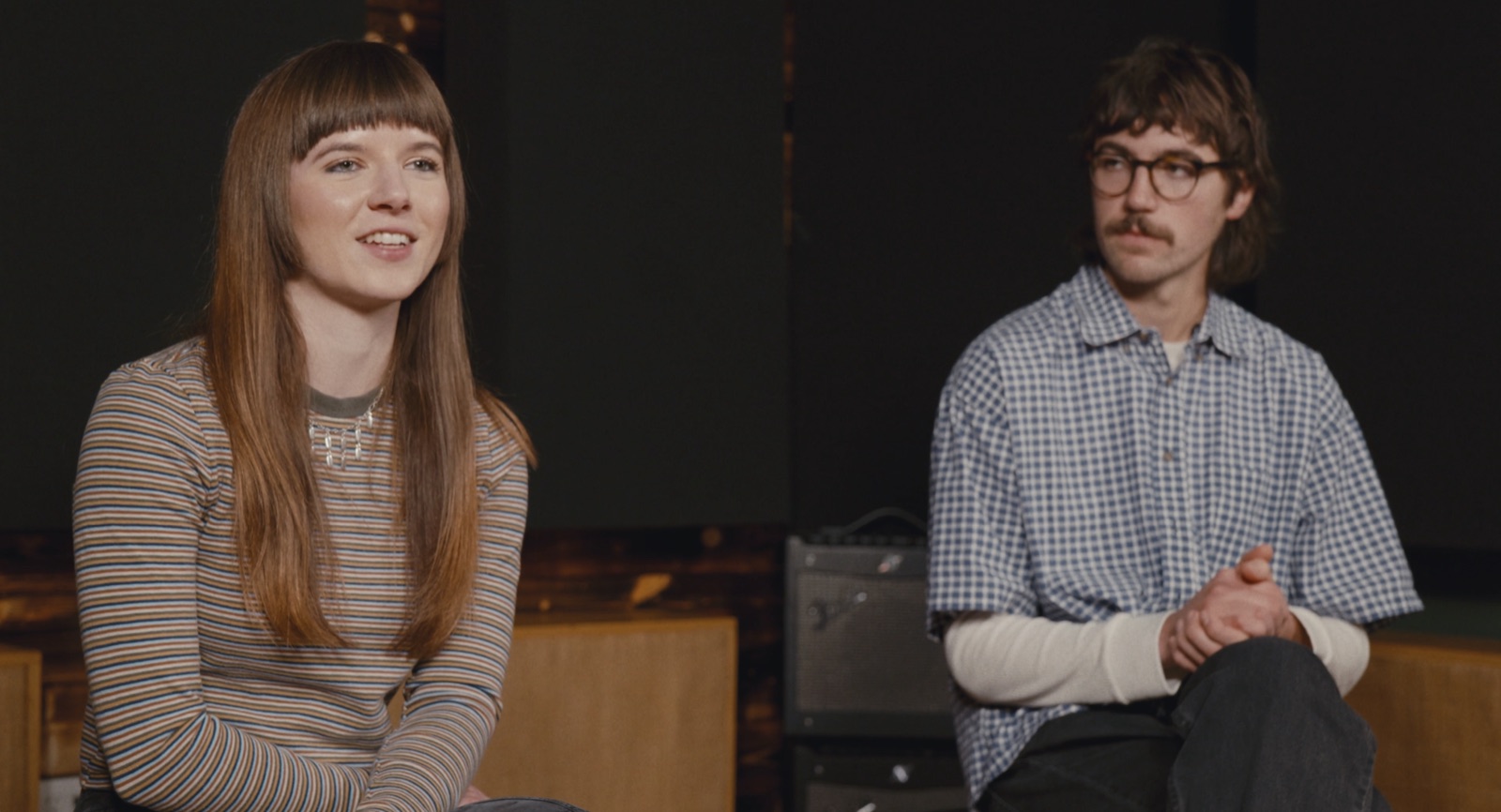 Abigayle Oakley and Tom during the Band of the Month interview